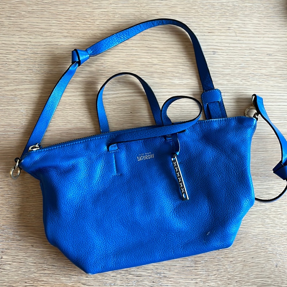 Blue Kate Spade Saturday Genuine Leather Bag